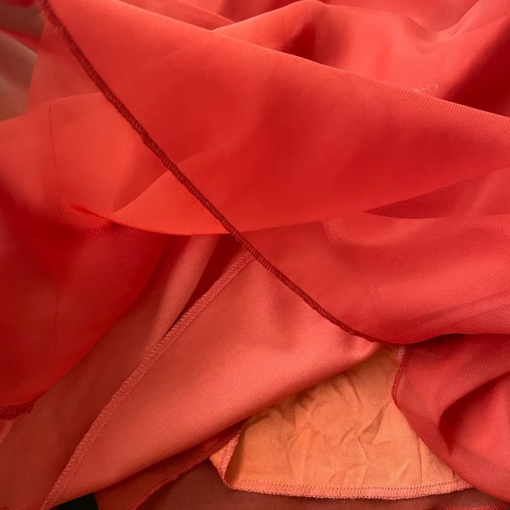 Rare London Beaded neckline orange mini dress ASOS - Picture 6 of 7